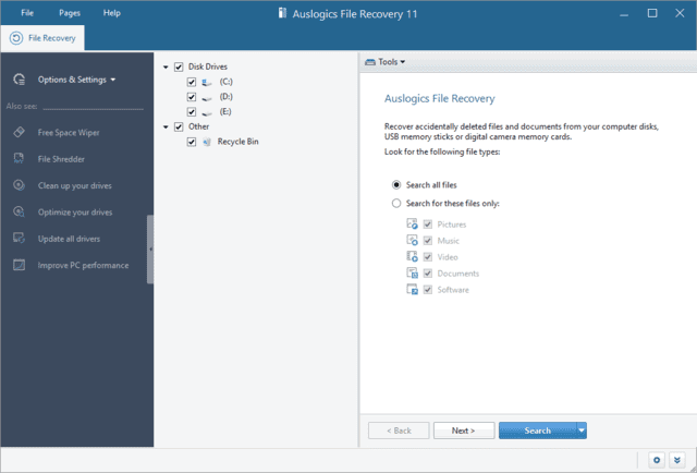 Auslogics File Recovery(恢复丢失文件) v12.0.1.0 便携版-藏宝湾资源网